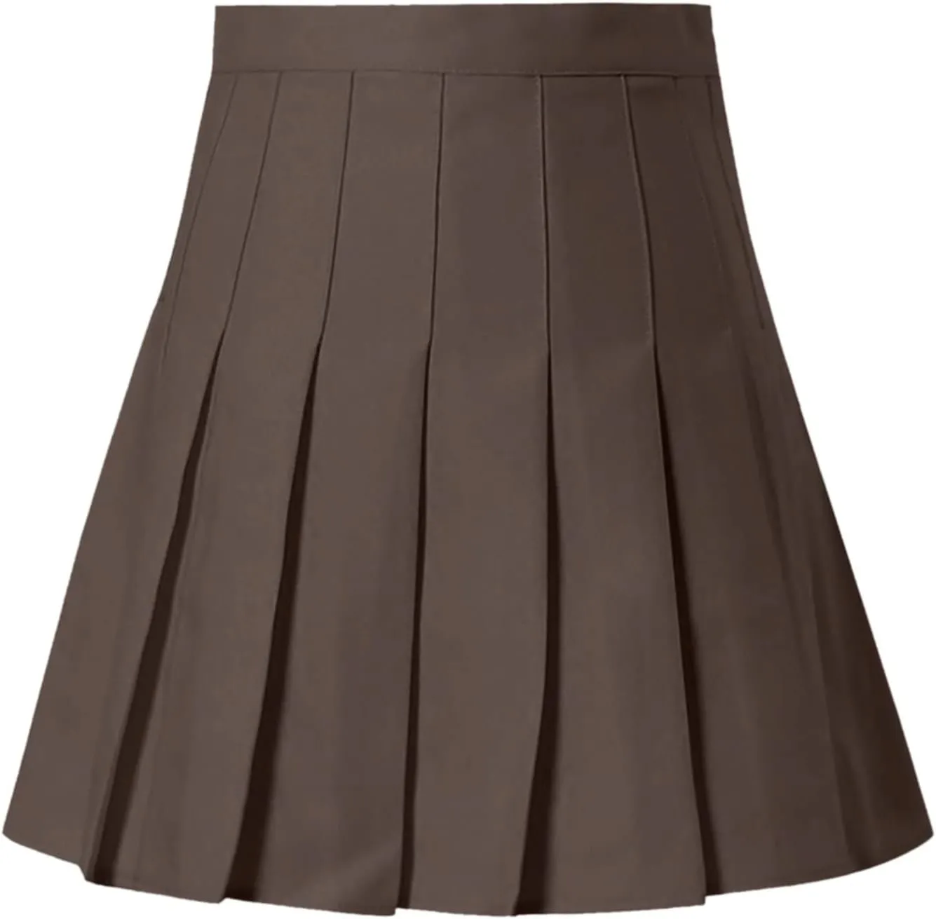 Womens Girls Solid Pleated Skirt Basic Skirt Aline Design Skirt Formal Skirt Set for Women