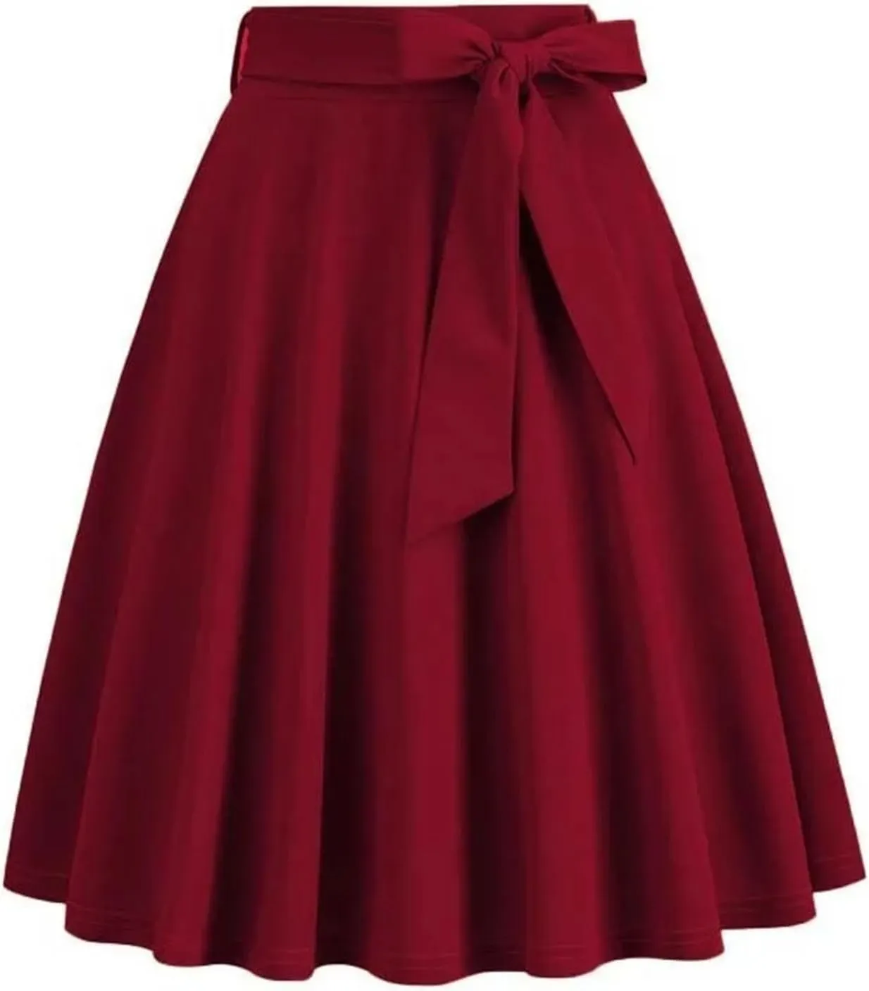 Women's High Waist A Line Skirts for Women Vintage Midi Long Skirt Casual Athletic Skirts