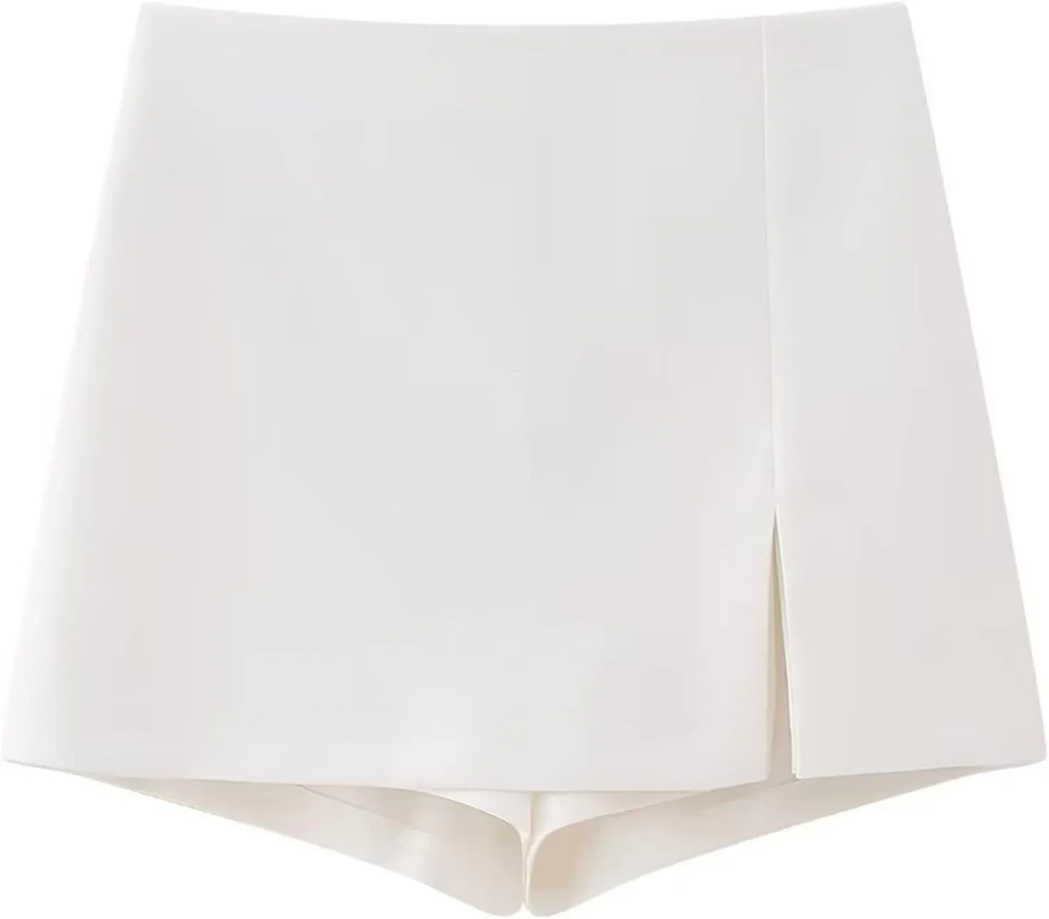Womens High Waisted Mini Solid Color Slim Fit Short Skirt Pants A Line Skirt Womens Skirts Size Small Knee Length