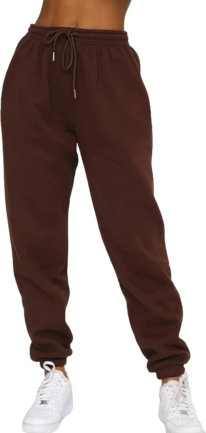 Women's Pullover Tracksuit Fleece Sweatshirt Jogging Pants 2 Pieces Sweatsuits