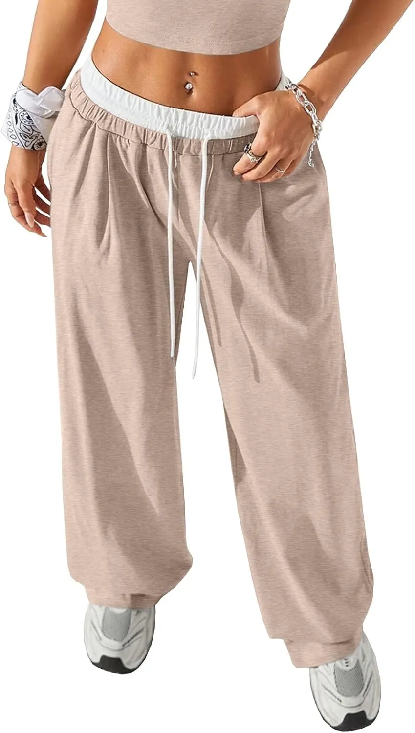 Womens Sweatpants Wide Leg Pants Casual Palazzo Flowy Trouser Woman High Waisted Loose Fit Lounge Pant Comfy 2025