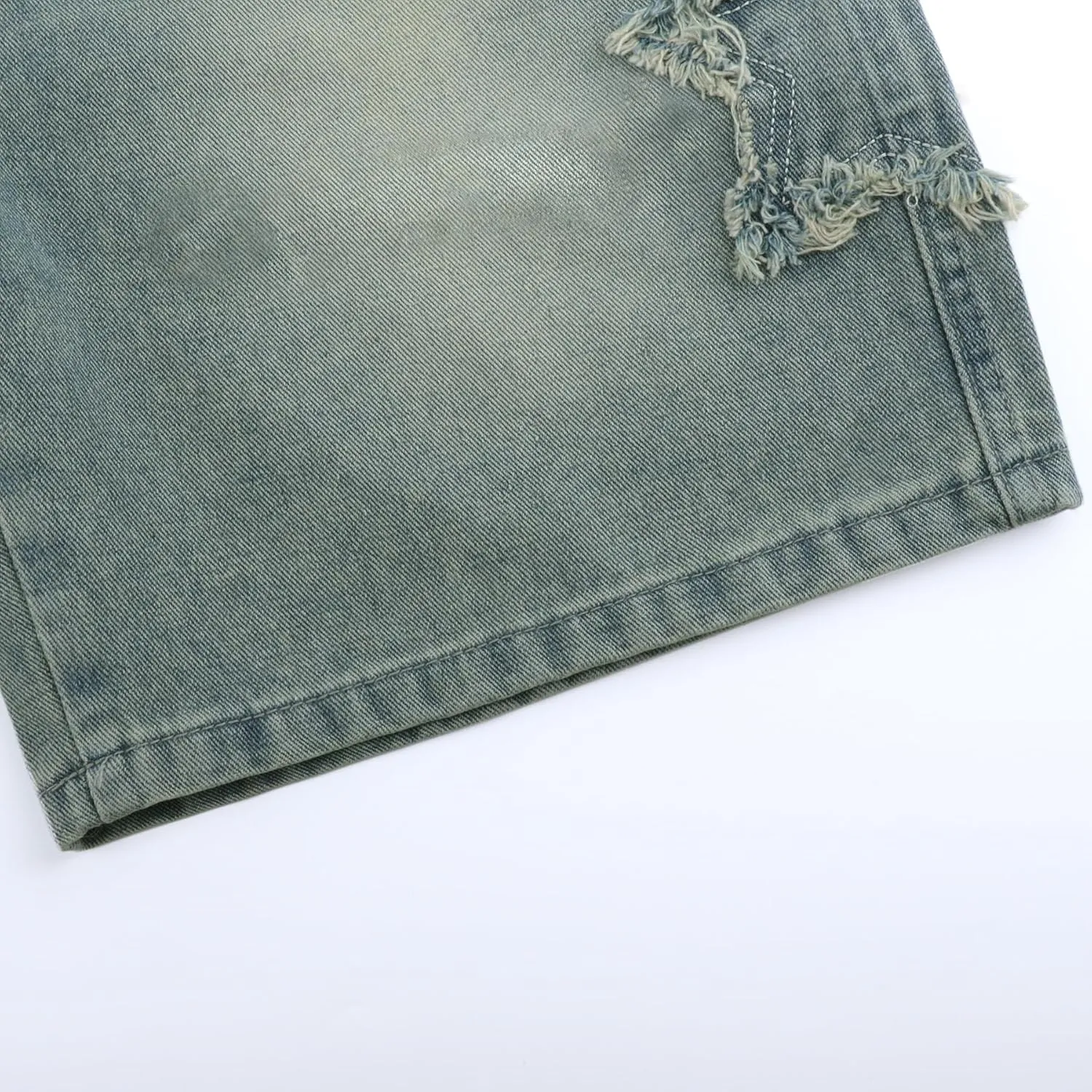 Women's Y2K Star Pants Elastic Waist Drawstring Casual Sporty Baggy Shorts with Pockets