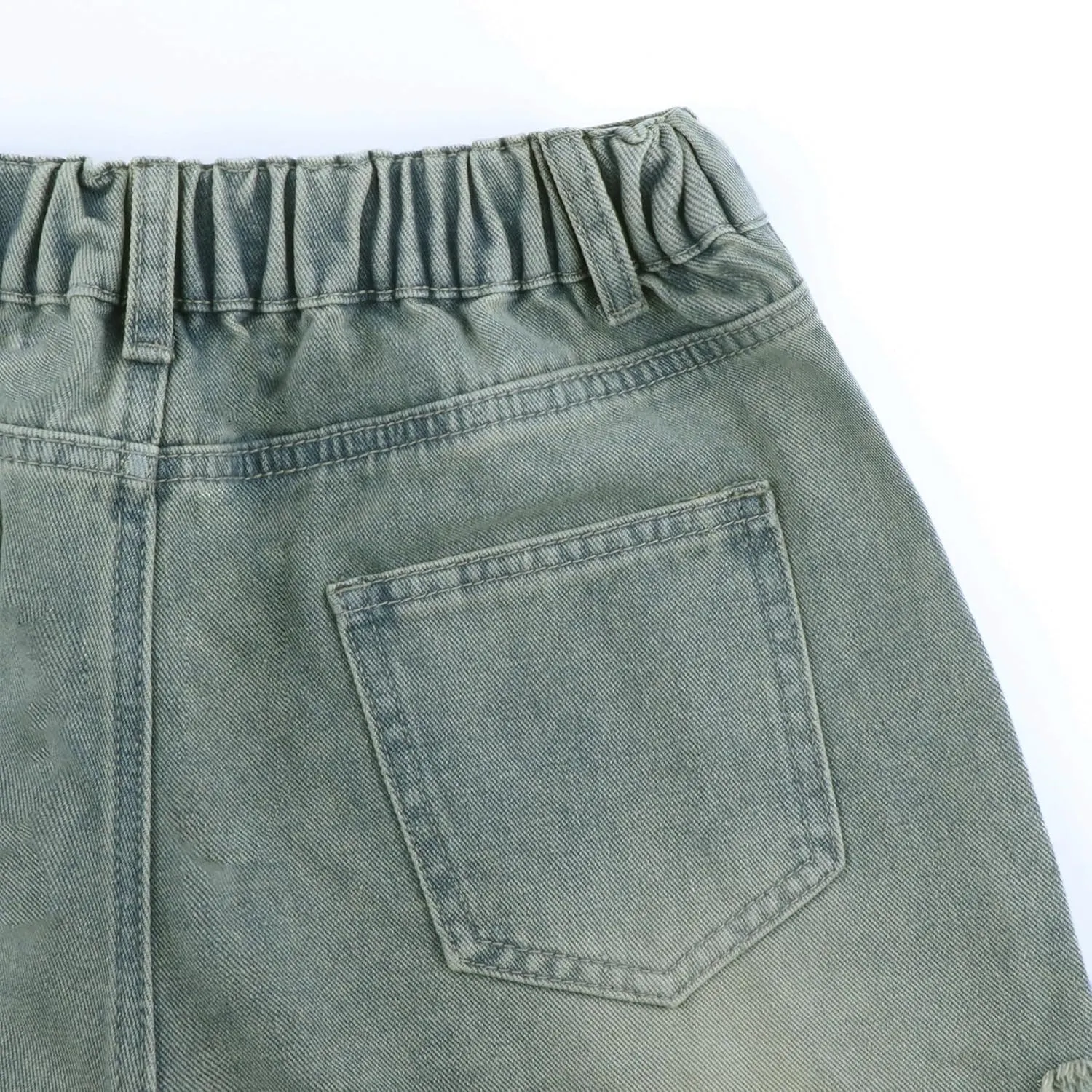 Women's Y2K Star Pants Elastic Waist Drawstring Casual Sporty Baggy Shorts with Pockets