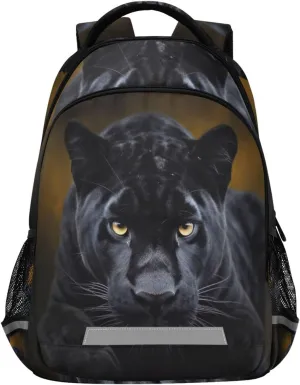 xigua Cool Black Panther Students Backpack,School Bookbag with Reflective Stripe,Waterproof Laptop Backpack for Children Outdoor Camping Travel Daypack Casual Bags