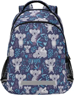 xigua Students Backpack Boy Girl School Bookbag,Cute Koala Waterproof 12.9In Laptop Backpack for Children Outdoor Camping Travel Daypack Casual Bags