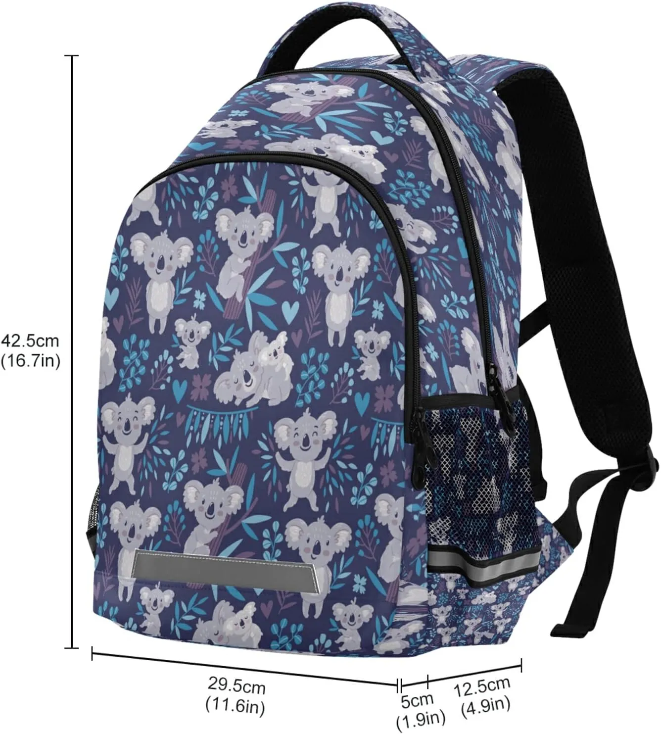 xigua Students Backpack Boy Girl School Bookbag,Cute Koala Waterproof 12.9In Laptop Backpack for Children Outdoor Camping Travel Daypack Casual Bags