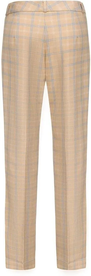 YYNUDA Women's Business Plaid Suit Set Lady 2 Piece 1 Button Office Blazer Jacket and Pants for Work