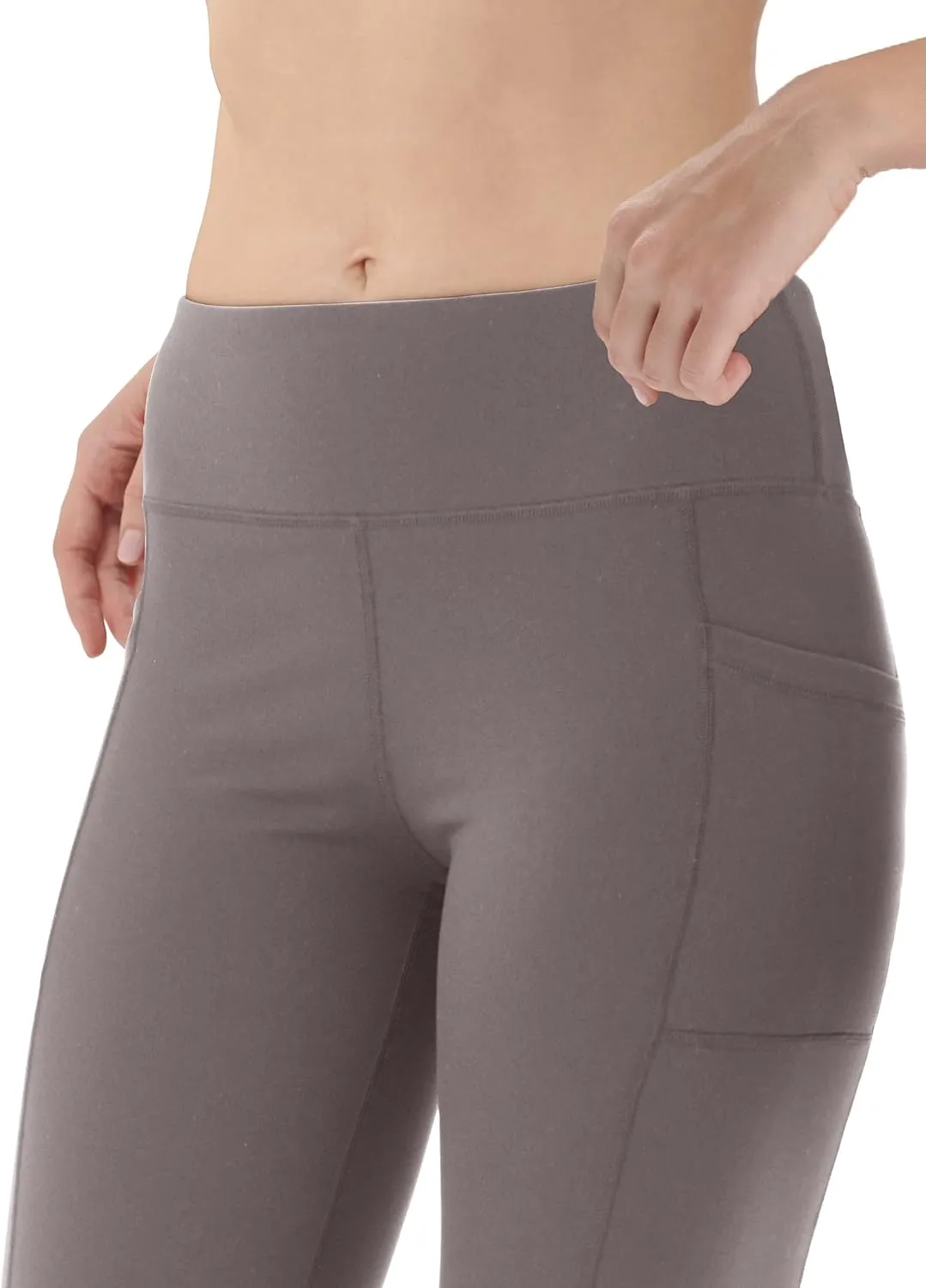 Zeronic Women Yoga Dress Pants Stretchy Bootcut High Waist Straightleg Workout Office Slacks with Pockets Bootleg Flare Pants