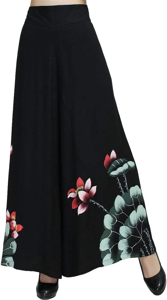 ZooBoo Chinese Parachute Harem Pants - Thai Cargo Boho Hippie Baggy Buddha Yoga Trousers Clothing for Women