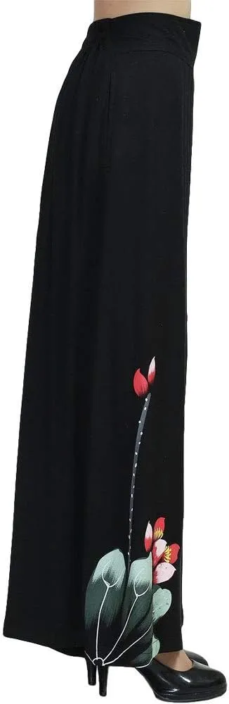 ZooBoo Chinese Parachute Harem Pants - Thai Cargo Boho Hippie Baggy Buddha Yoga Trousers Clothing for Women